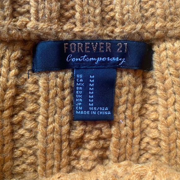 Rustic Orange Chunky Knit Sweater - Picture 2 of 2